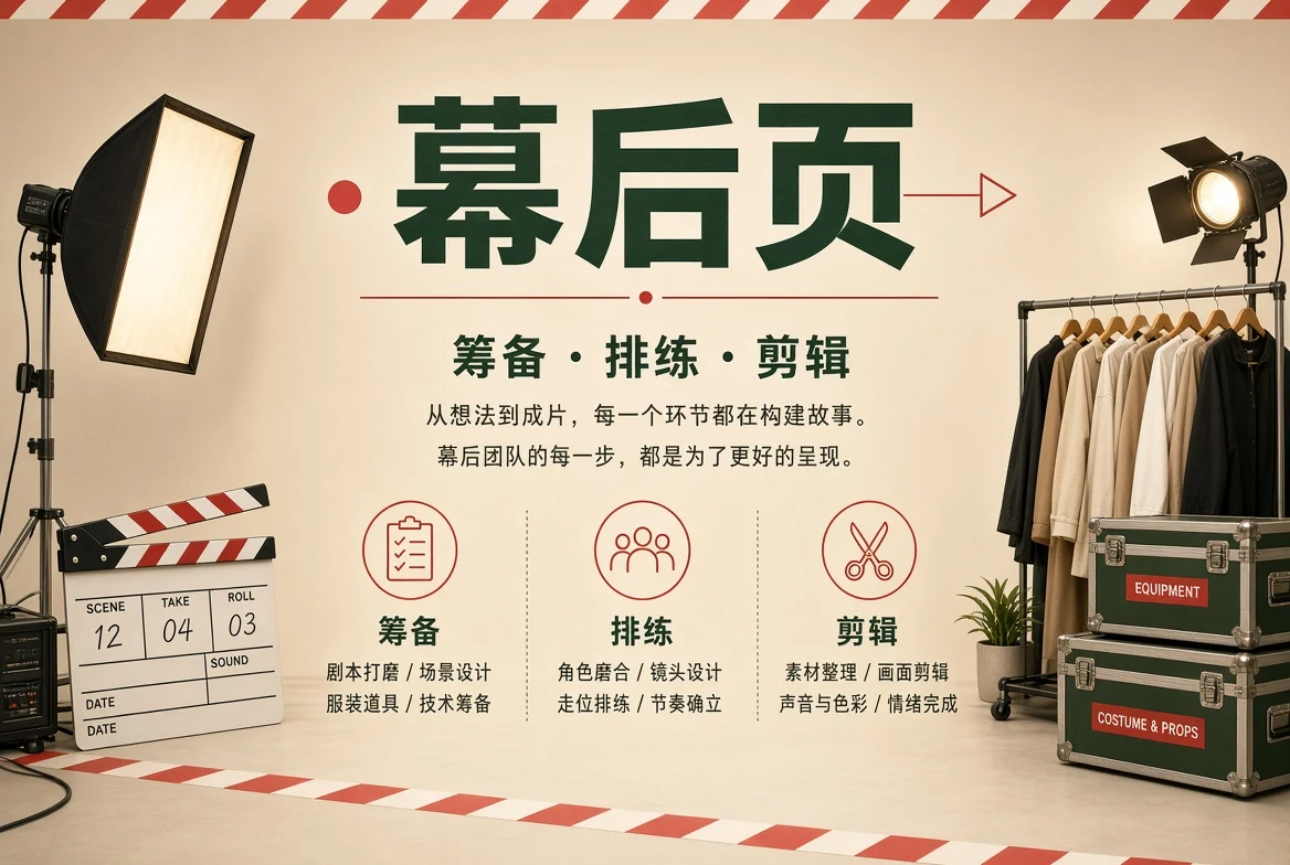 幕后记录制作流程图